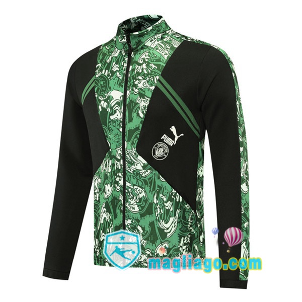 Magliago - Passione Maglie Thai Affidabili Basso Costo Online Shop | Giacca Calcio Manchester City Verde Nero 2021/2022