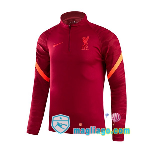Magliago - Passione Maglie Thai Affidabili Basso Costo Online Shop | Felpa Calcio FC Liverpool Rosso 2021/2022