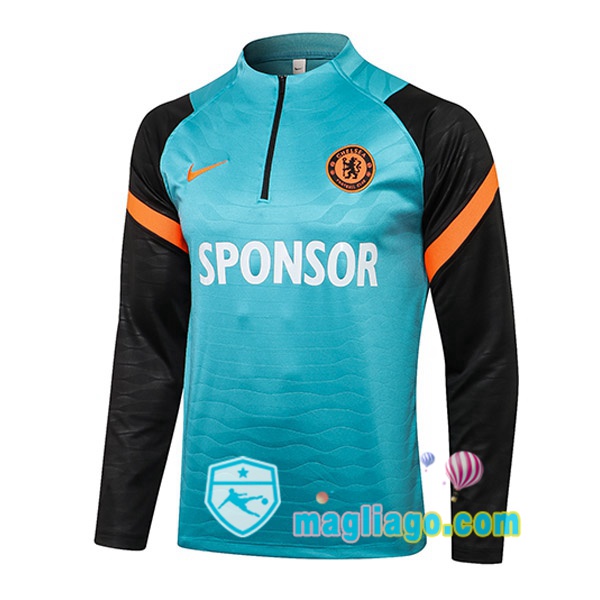 Magliago - Passione Maglie Thai Affidabili Basso Costo Online Shop | Felpa Calcio FC Chelsea Blu Nero 2021/2022