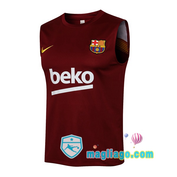 Magliago - Passione Maglie Thai Affidabili Basso Costo Online Shop | Gilet da Calcio FC Barcellona Rosso 2021/2022