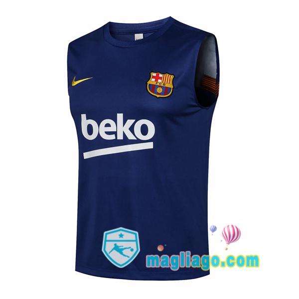 Magliago - Passione Maglie Thai Affidabili Basso Costo Online Shop | Gilet da Calcio FC Barcellona Blu 2021/2022