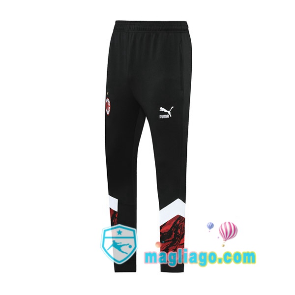 Magliago - Passione Maglie Thai Affidabili Basso Costo Online Shop | Pantaloni Da Allenamento AC Milan Nero Rosso 2021/2022