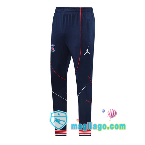 Magliago - Passione Maglie Thai Affidabili Basso Costo Online Shop | Pantaloni Da Allenamento JORDAN Paris PSG Blu Royal 2021/2022