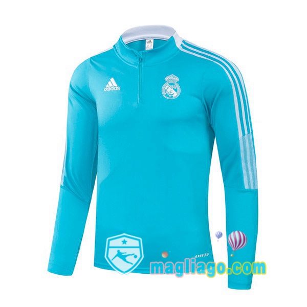 Magliago - Passione Maglie Thai Affidabili Basso Costo Online Shop | Felpa Calcio Real Madrid Blu 2021/2022