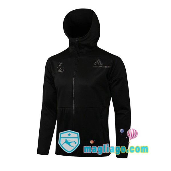 Magliago - Passione Maglie Thai Affidabili Basso Costo Online Shop | Giacca Con Cappuccio Real Madrid Nero 2021/2022