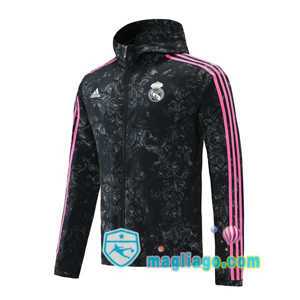 Magliago - Passione Maglie Thai Affidabili Basso Costo Online Shop | Giacca A Vento Real Madrid Nero 2021/2022