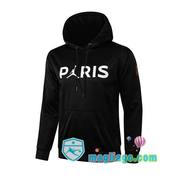 Magliago - Passione Maglie Thai Affidabili Basso Costo Online Shop | Felpa Con Cappuccio Paris PSG Jordan Nero 2021/2022