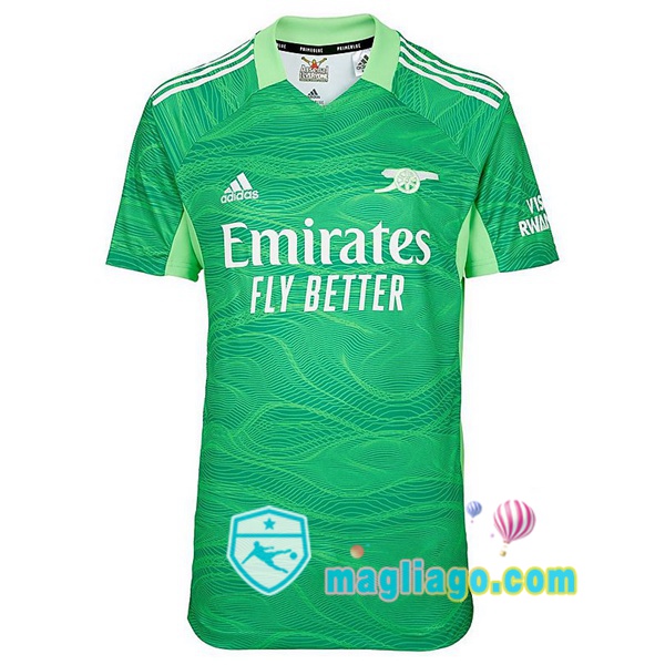 Magliago - Passione Maglie Thai Affidabili Basso Costo Online Shop | Maglia Arsenal Portiere Verde 2021/2022