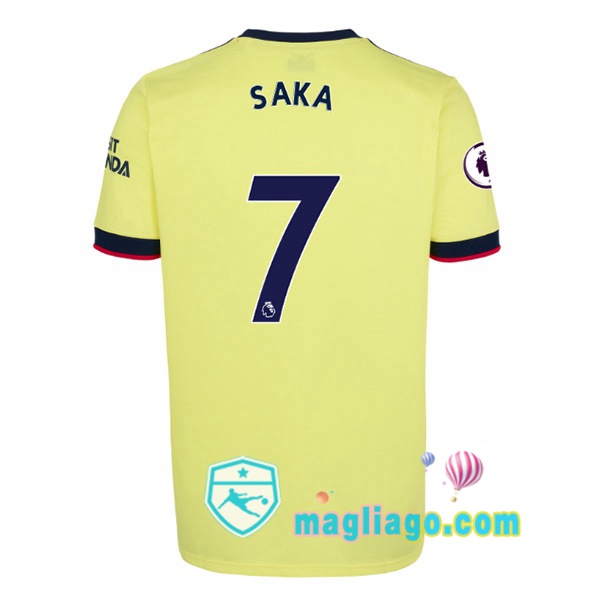 Magliago - Passione Maglie Thai Affidabili Basso Costo Online Shop | Maglia Arsenal (SAKA 7) Uomo Seconda 2021/2022