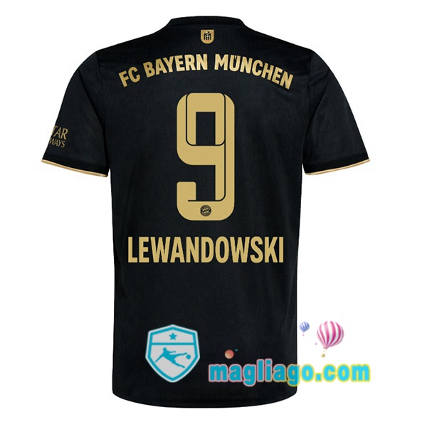 Magliago - Passione Maglie Thai Affidabili Basso Costo Online Shop | Maglia Bayern Monaco (Lewandowski 9) Uomo Seconda 2021/2022