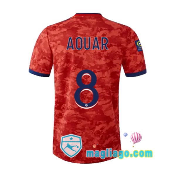 Magliago - Passione Maglie Thai Affidabili Basso Costo Online Shop | Maglia Lyon OL (AOUAR 8) Uomo Seconda 2021/2022