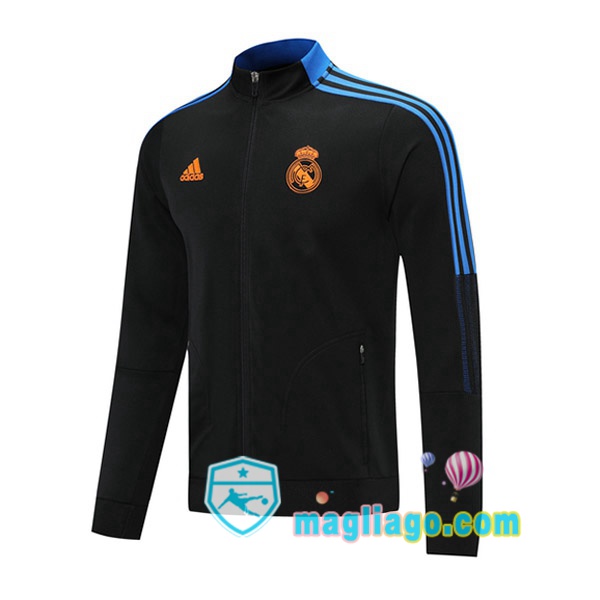 Magliago - Passione Maglie Thai Affidabili Basso Costo Online Shop | Giacca Calcio Real Madrid Nero 2021/2022