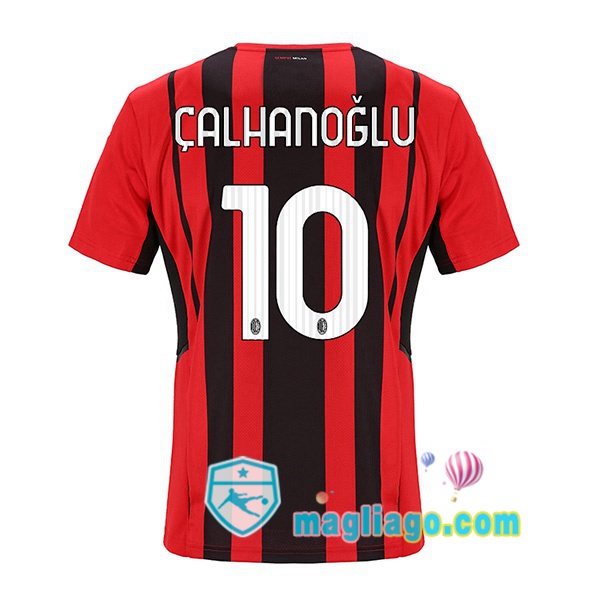 Magliago - Passione Maglie Thai Affidabili Basso Costo Online Shop | Maglia AC Milan (ÇALHANOĞLU 10) Uomo Prima 2021/2022