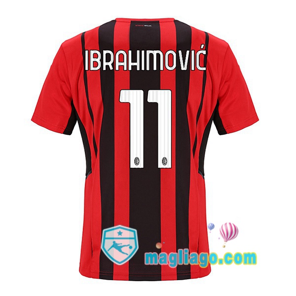 Magliago - Passione Maglie Thai Affidabili Basso Costo Online Shop | Maglia AC Milan (IBRAHIMOVIĆ 11) Uomo Prima 2021/2022