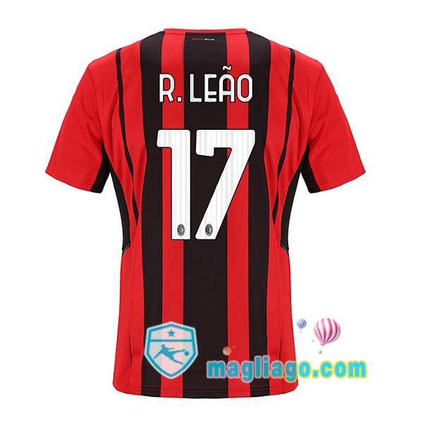 Magliago - Passione Maglie Thai Affidabili Basso Costo Online Shop | Maglia AC Milan (R. LEÃO 17) Uomo Prima 2021/2022