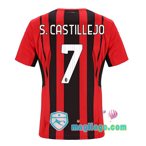 Magliago - Passione Maglie Thai Affidabili Basso Costo Online Shop | Maglia AC Milan (S. CASTILLEJO 7) Uomo Prima 2021/2022
