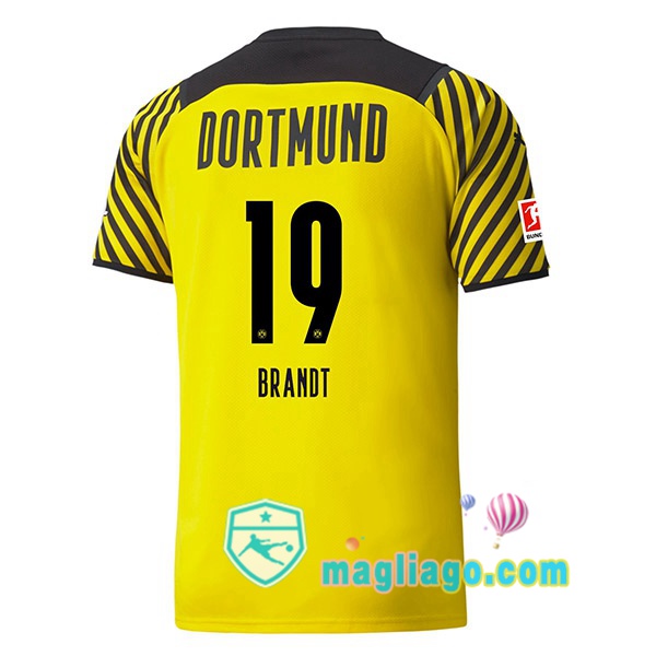 Magliago - Passione Maglie Thai Affidabili Basso Costo Online Shop | Maglia Dortmund BVB (Brandt 19) Uomo Prima 2021/2022