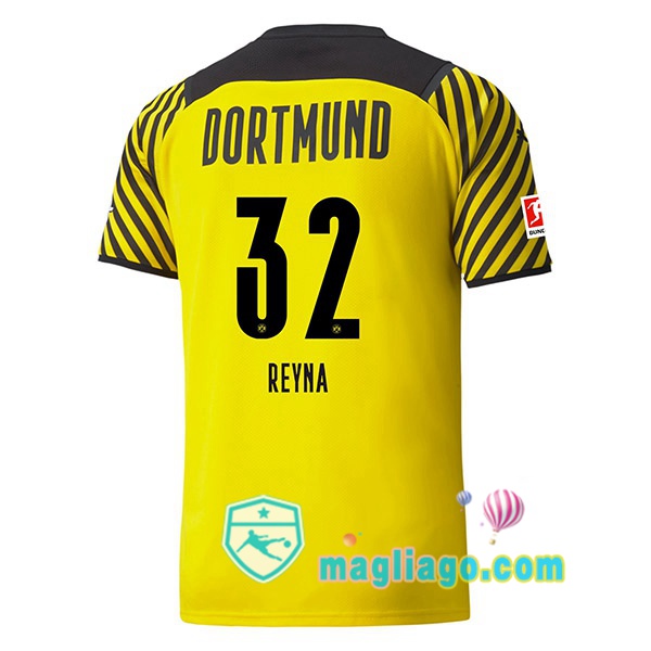 Magliago - Passione Maglie Thai Affidabili Basso Costo Online Shop | Maglia Dortmund BVB (Reyna 32) Uomo Prima 2021/2022