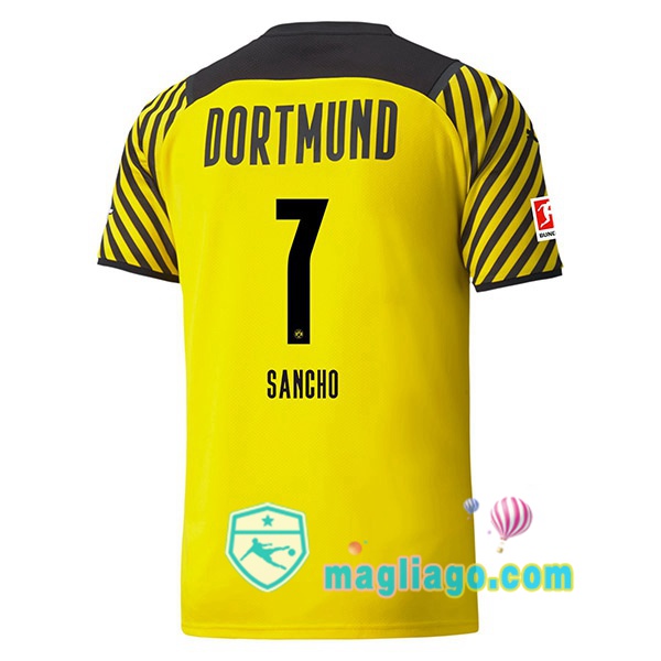 Magliago - Passione Maglie Thai Affidabili Basso Costo Online Shop | Maglia Dortmund BVB (Sancho 7) Uomo Prima 2021/2022