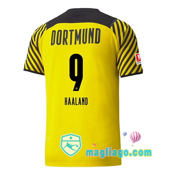 Magliago - Passione Maglie Thai Affidabili Basso Costo Online Shop | Maglia Dortmund BVB (Haaland 9) Uomo Prima 2021/2022
