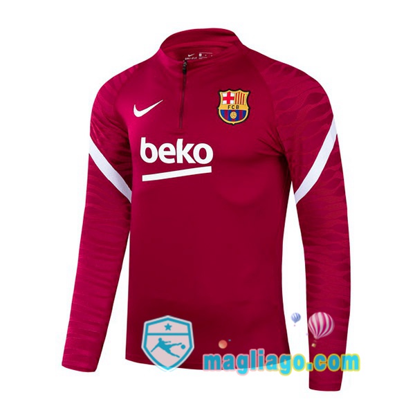 Magliago - Passione Maglie Thai Affidabili Basso Costo Online Shop | Felpa Calcio FC Barcellona Rosso 2021/2022