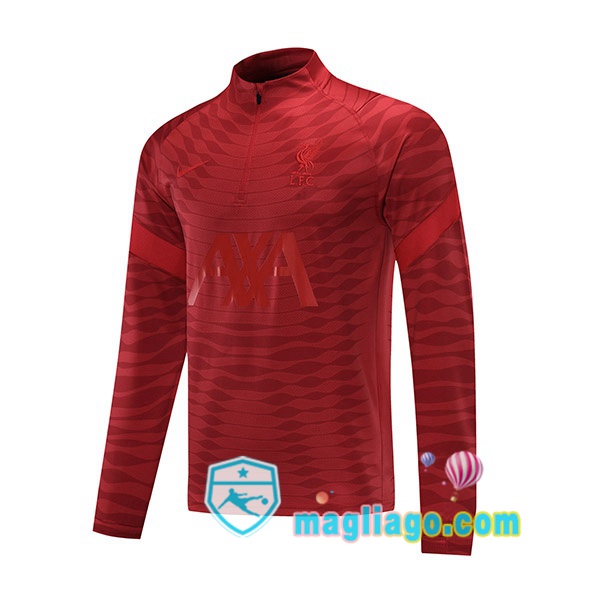 Magliago - Passione Maglie Thai Affidabili Basso Costo Online Shop | Felpa Calcio FC Liverpool Rosso 2021/2022
