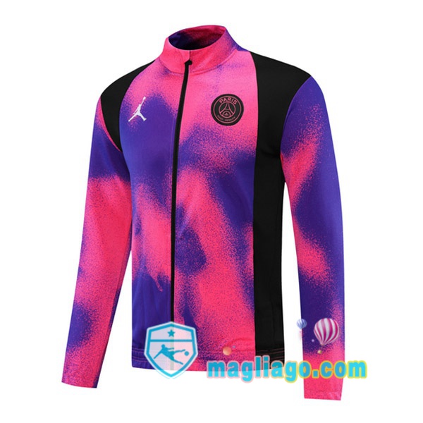 Magliago - Passione Maglie Thai Affidabili Basso Costo Online Shop | Giacca Calcio JORDAN Paris PSG Porpora 2021/2022