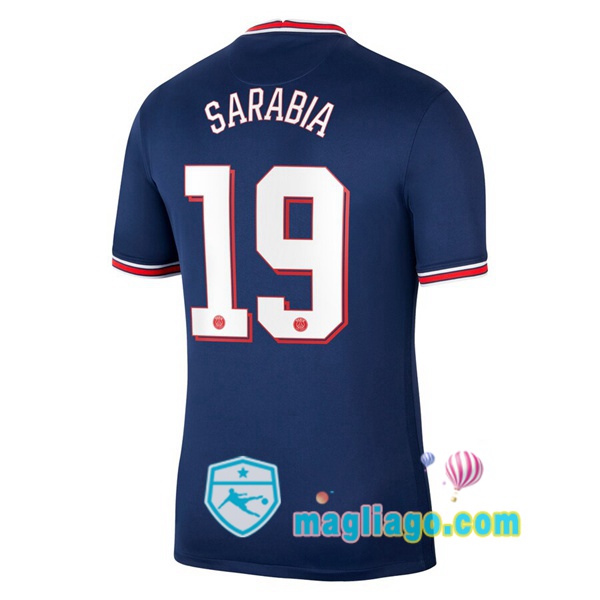 Magliago - Passione Maglie Thai Affidabili Basso Costo Online Shop | Maglia Jordan Paris PSG (Sarabia 19) Uomo Prima 2021/2022
