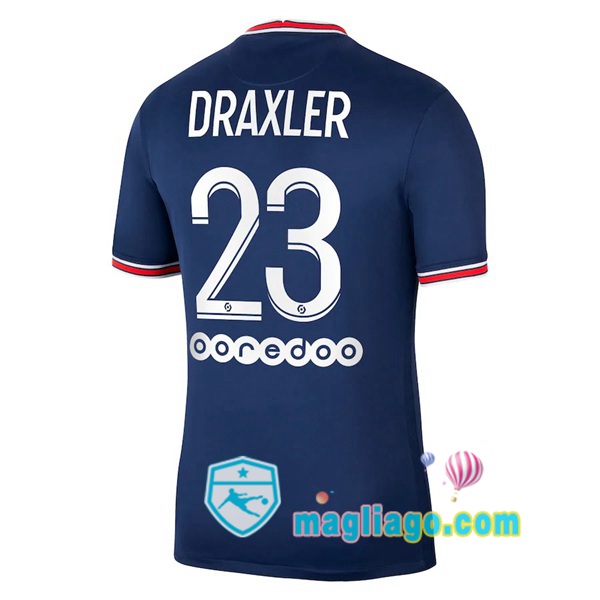 Magliago - Passione Maglie Thai Affidabili Basso Costo Online Shop | Maglia Jordan Paris PSG (Draxler 23) Uomo Prima 2021/2022