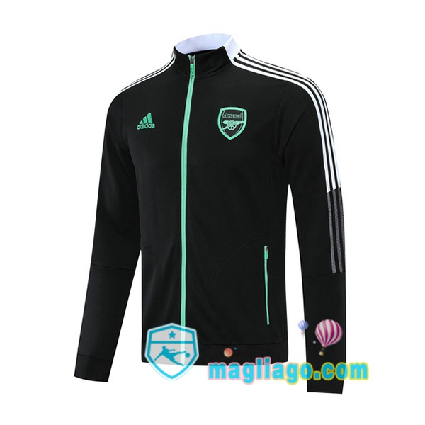 Magliago - Passione Maglie Thai Affidabili Basso Costo Online Shop | Giacca Calcio Arsenal Nero 2021/2022