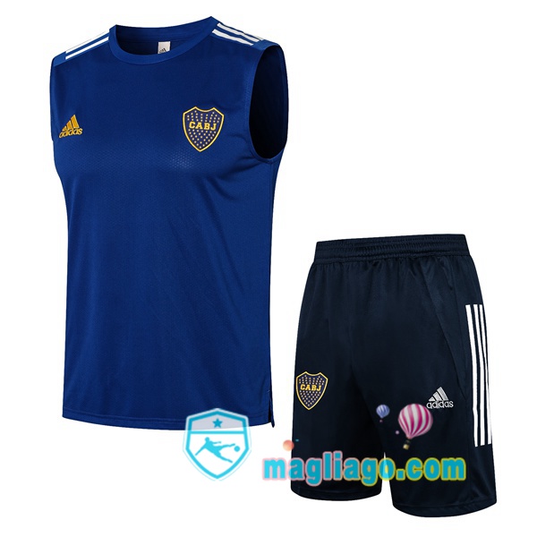 Magliago - Passione Maglie Thai Affidabili Basso Costo Online Shop | Gilet da Calcio Boca Juniors + Shorts Blu 2021/2022