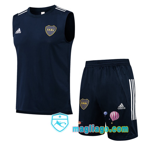 Magliago - Passione Maglie Thai Affidabili Basso Costo Online Shop | Gilet da Calcio Boca Juniors + Shorts Blu Royal 2021/2022