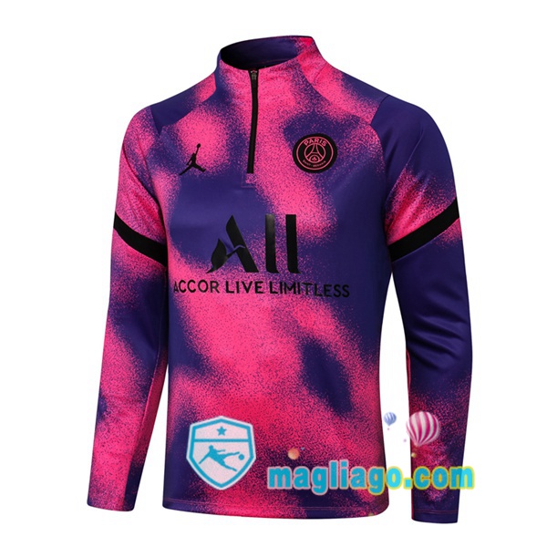 Magliago - Passione Maglie Thai Affidabili Basso Costo Online Shop | Felpa Calcio JORDAN Paris PSG Porpora 2021/2022