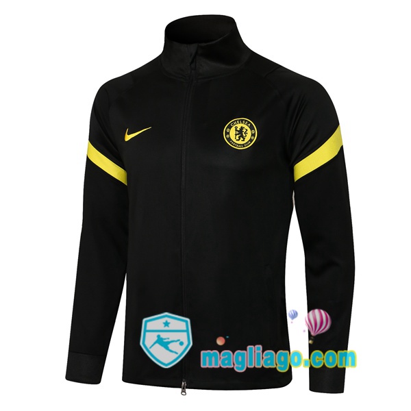 Magliago - Passione Maglie Thai Affidabili Basso Costo Online Shop | Giacca Calcio FC Chelsea Nero 2021/2022