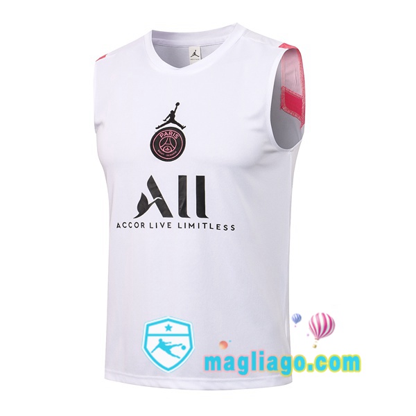 Magliago - Passione Maglie Thai Affidabili Basso Costo Online Shop | Gilet da Calcio Paris PSG Bianco 2021/2022