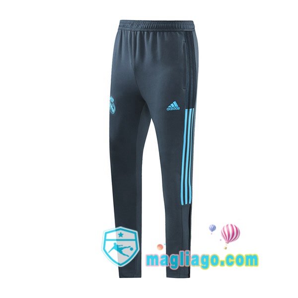 Magliago - Passione Maglie Thai Affidabili Basso Costo Online Shop | Pantaloni Da Allenamento Real Madrid Grigio 2021/2022