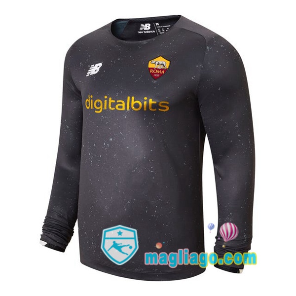 Magliago - Passione Maglie Thai Affidabili Basso Costo Online Shop | Maglia AS Roma Portiere Maniche Lunghe Grigio 2021/2022
