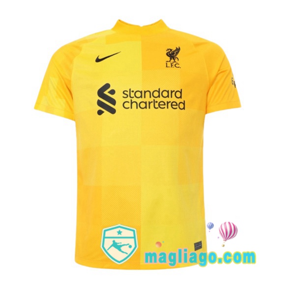 Magliago - Passione Maglie Thai Affidabili Basso Costo Online Shop | Maglia FC Liverpool Portiere Giallo 2021/2022