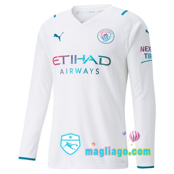 Magliago - Passione Maglie Thai Affidabili Basso Costo Online Shop | Maglia Manchester City Uomo Seconda Maniche Lunghe 2021/2022