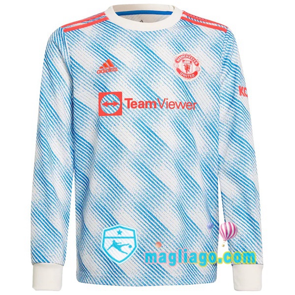 Magliago - Passione Maglie Thai Affidabili Basso Costo Online Shop | Maglia Manchester United Uomo Seconda Maniche Lunghe 2021/2022