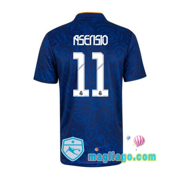 Magliago - Passione Maglie Thai Affidabili Basso Costo Online Shop | Maglia Real Madrid (Asensio 11) Uomo Seconda 2021/2022
