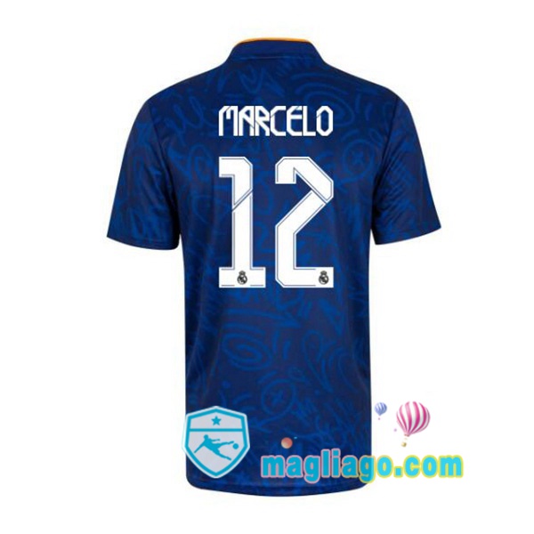 Magliago - Passione Maglie Thai Affidabili Basso Costo Online Shop | Maglia Real Madrid (Marcelo 12) Uomo Seconda 2021/2022