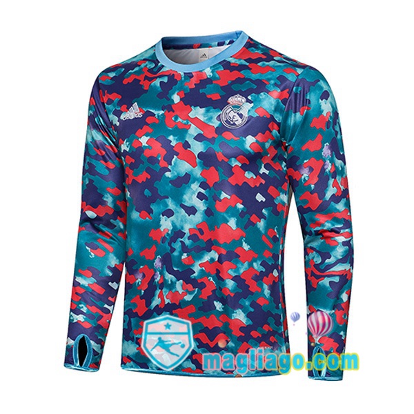 Magliago - Passione Maglie Thai Affidabili Basso Costo Online Shop | Felpa Calcio Real Madrid Blu 2021/2022