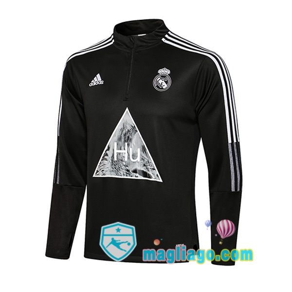 Magliago - Passione Maglie Thai Affidabili Basso Costo Online Shop | Felpa Calcio Real Madrid Nero 2021/2022