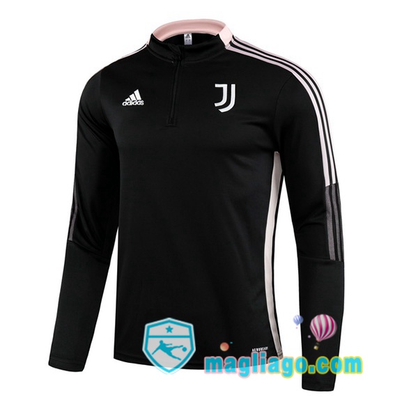 Magliago - Passione Maglie Thai Affidabili Basso Costo Online Shop | Felpa Calcio Juventus Nero Rosa 2021/2022