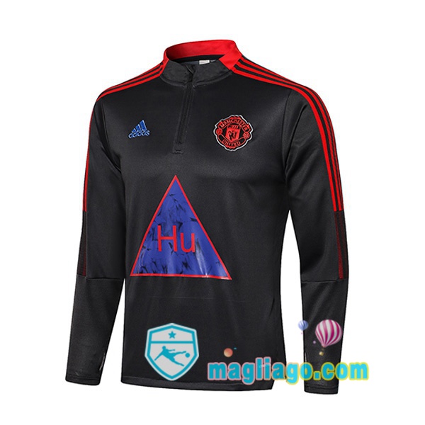 Magliago - Passione Maglie Thai Affidabili Basso Costo Online Shop | Felpa Calcio Manchester United Grigio Scuro 2021/2022