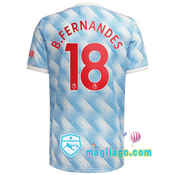 Magliago - Passione Maglie Thai Affidabili Basso Costo Online Shop | Maglia Manchester United (B.Fernandes 18) Uomo Seconda 2021/2022