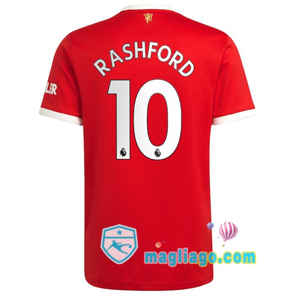 Magliago - Passione Maglie Thai Affidabili Basso Costo Online Shop | Maglia Manchester United (Rashford 10) Uomo Prima 2021/2022