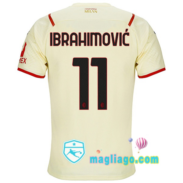 Magliago - Passione Maglie Thai Affidabili Basso Costo Online Shop | Maglia AC Milan (IBRAHIMOVIĆ 11) Uomo Seconda 2021/2022