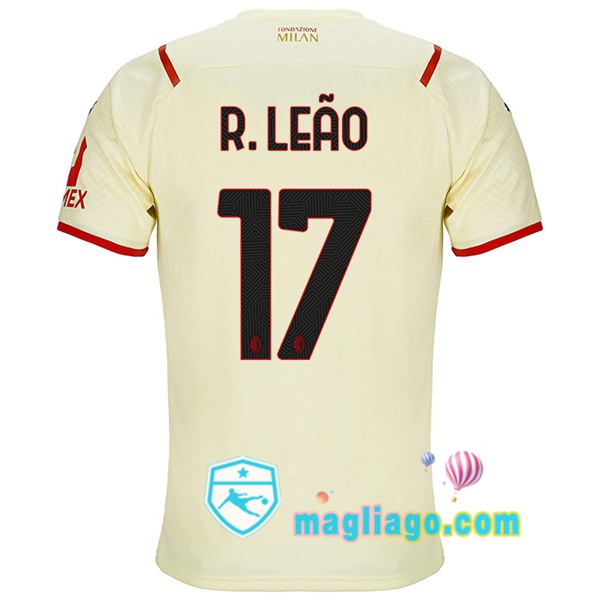 Magliago - Passione Maglie Thai Affidabili Basso Costo Online Shop | Maglia AC Milan (R. LEÃO 17) Uomo Seconda 2021/2022
